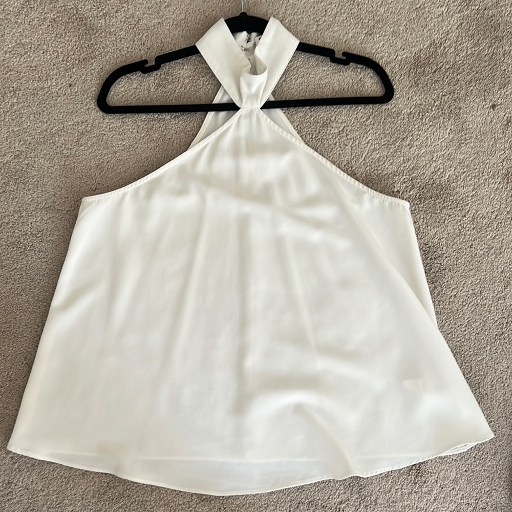 White Halter Top